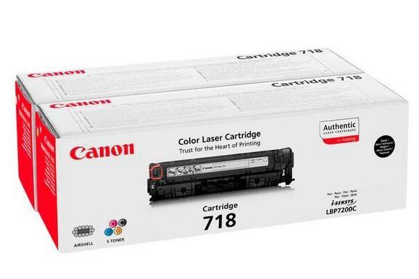Canon H718BK Toner bk - Canon No. 718BK, 2662B005 für z.B. Canon ISensys MF 8580 cdw, Canon ISensys LBP -7200, Canon ISe