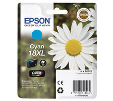 Epson E18XLc Druckerpatronen XL cy - Epson No. 18XL c, C13T18124010 für z.B. Epson Expression Home XP -100, Epson Expres