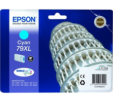 Epson E79XLc Druckerpatronen XL cy - Epson No. 79XL c, C13T79024010 für z.B. Epson WorkForce Pro WF -4600, Epson WorkFor