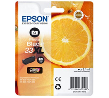 Epson E33 Druckerpatronen XL bkph - Epson T3361, No. 33XL phbk, C13T33614010 für z.B. Epson Expression Premium XP -530