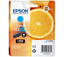 Epson E33 Druckerpatronen XL cy - Epson T3362, No. 33XL c, C13T33624010 für z.B. Epson Expression Premium XP -530, Epson