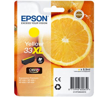 Epson E33 Druckerpatronen XL ye - Epson T3364, No. 33XL y, C13T33644010 für z.B. Epson Expression Premium XP -530, Epson