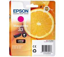 Epson E33 Druckerpatronen ma - Epson T3343, No. 33 m, C13T33434010 für z.B. Epson Expression Premium XP -530, Epson Expr