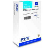 Epson E754/755/756 Druckerpatronen XL cy - Epson T7552C, C13T755240 für z.B. Epson WorkForce Pro WF -6530 MFP, Epson Wor