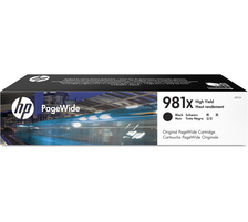 HP H981XBK Druckerpatronen XL bk - HP No. 981X BK, L0R12A für z.B. HP PageWide Enterprise Color 550, HP PageWide Enterpr
