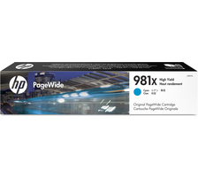 HP H981XC Druckerpatronen XL cy - HP No. 981X C, L0R09A für z.B. HP PageWide Enterprise Color 550, HP PageWide Enterpris