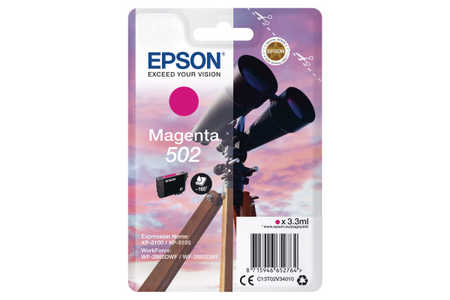 Epson E502M Druckerpatronen ma - Epson No. 502M, C13T02V34010 für z.B. Epson Expression Home XP -5100, Epson Expression 