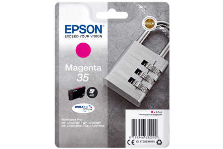 Epson E35 Druckerpatronen ma - Epson T3583, No. 35 m, C13T35834010 für z.B. Epson WorkForce Pro WF -4720 DWF, Epson Work