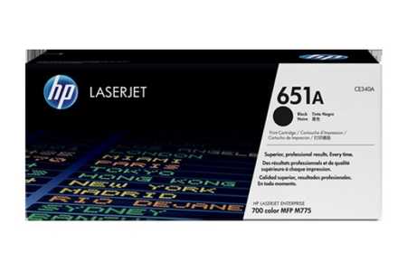 HP H651ABK Toner bk - HP No. 651ABK, CE340A für z.B. HP Color LaserJet Managed MFP M 770, HP Color LaserJet Managed MFP 