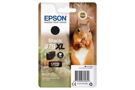Epson E378/478 Druckerpatronen XL bk - Epson T3791, No. 378XL bk, C13T37914010 für z.B. Epson Expression Photo HD XP -15