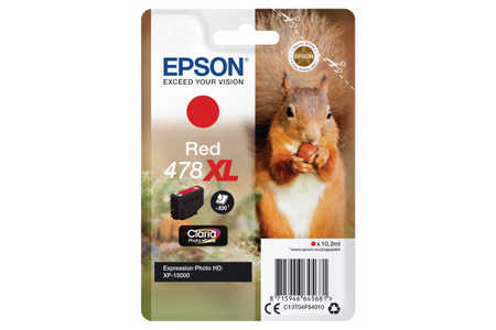 Epson E4F5 Druckerpatronen XL rd - Epson T04F5, No. 478XL r, C13T04F64010 für z.B. Epson Expression Photo HD XP -15000