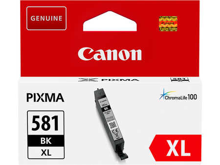 Canon C581XLBK Druckerpatronen XL foto schwarz - Canon CLI-581XLBK, 2052C001 für z.B. Canon Pixma TR 8550, Canon Pixma T