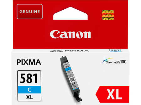 Canon C581XLC Druckerpatronen XL cyan - Canon CLI-581XLC, 2049C001 für z.B. Canon Pixma TS 8350, Canon Pixma TS 6351 a, 