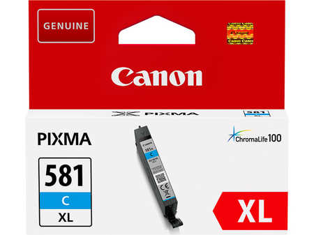 Canon C581XLC Druckerpatronen XL cyan - Canon CLI-581XLC, 2049C001 für z.B. Canon Pixma TS 8351 a, Canon Pixma TS 8350 a