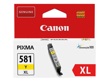 Canon C581XLY Druckerpatronen XL gelb - Canon CLI-581XLY, 2051C001 für z.B. Canon Pixma TR 8550, Canon Pixma TS 8351 a, 
