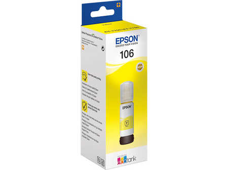 Epson E106y Druckerpatronen yellow - Epson No. 106 y, C13T00R440 für z.B. Epson EcoTank ET -7700, Epson EcoTank ET -7750