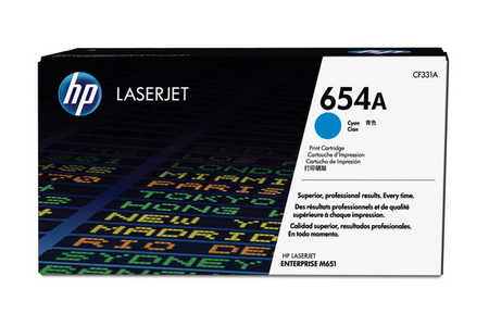 HP H654A Toner cyan - HP No. 654A, CF331A für z.B. HP Color LaserJet Enterprise M 651 dn, HP Color LaserJet Enterprise M