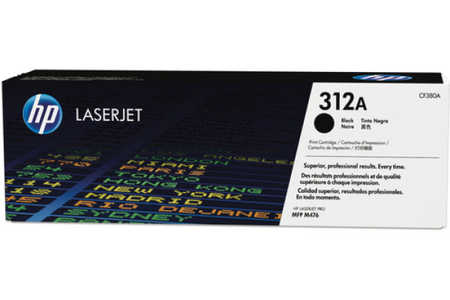 HP H312XBK Toner schwarz - HP No. 312X BK, CF380A für z.B. HP Color LaserJet Pro MFP M 476 dw, HP Color LaserJet Pro MFP