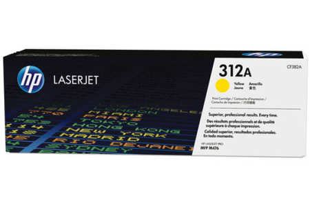 HP H312AY Toner yellow - HP No. 312A Y, CF382A für z.B. HP Color LaserJet Pro MFP M 476 dn, HP Color LaserJet Pro MFP M 
