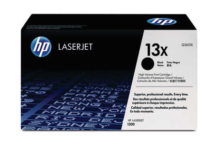 HP H13XBK Toner XL schwarz - HP No. 13X BK, Q2613X für z.B. HP LaserJet 1300, HP LaserJet 1300 N, HP LaserJet 1300 T, HP
