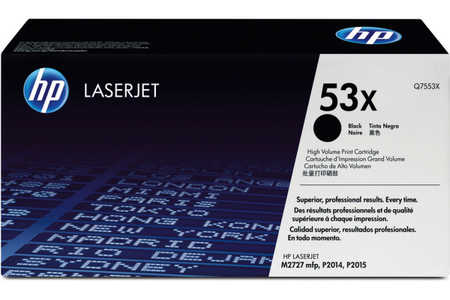 HP H53XBK Toner XL schwarz - HP No. 53X BK, Q7553A für z.B. HP LaserJet M 2700, HP LaserJet M 2727 NF MFP, HP LaserJet M