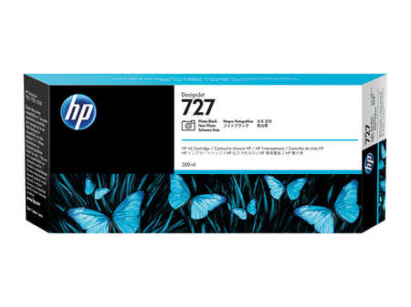 HP H727XLpbk Druckerpatronen XL photo black - HP No. 727XL pbk, F9J79A für z.B. HP DesignJet T 1500 ePrinter, HP DesignJ