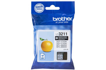 Brother B3211BK Druckerpatronen schwarz - Brother LC-3211BK für z.B. Brother DCPJ 572 DW, Brother DCPJ 774 DW, Brother M