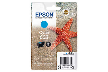 Epson E603C Druckerpatronen c - Epson No. 603C, C13T03U24010 für z.B. Epson Expression Home XP -2100, Epson Expression H