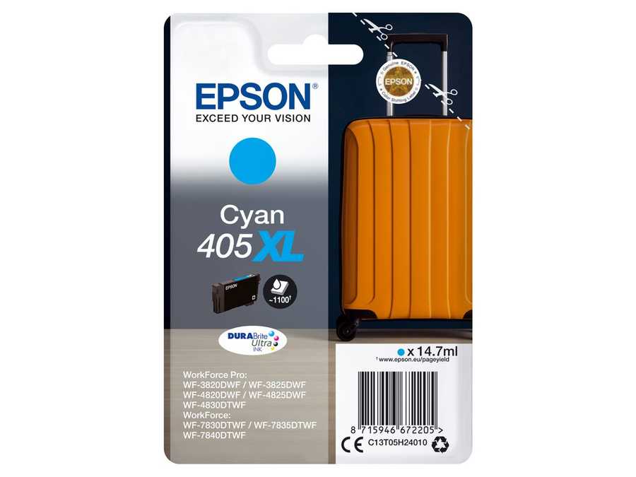 Epson E405CXL Druckerpatronen c - Epson No. 405CXL, T05H24010 für z.B. Epson WorkForce ECC 7000, Epson WorkForce Pro WF 