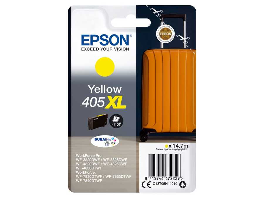 Epson E405YXL Druckerpatronen y - Epson No. 405YXL, T05H44010 für z.B. Epson WorkForce ECC 7000, Epson WorkForce Pro WF 