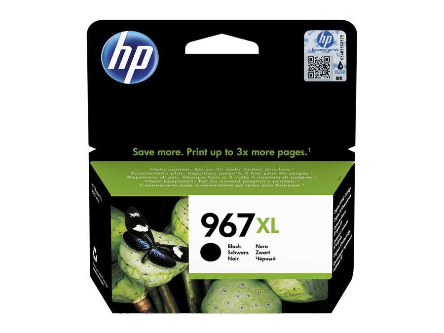 Image of HP H967XLBK XL bk - HP No. 967XL BK, 3JA31AE für z.B. HP OfficeJet Pro 9020, HP OfficeJet Pro 9022, HP OfficeJet Pro 9023, HP OfficeJet Pro 9025bei 3ppp3 Peach online Shop