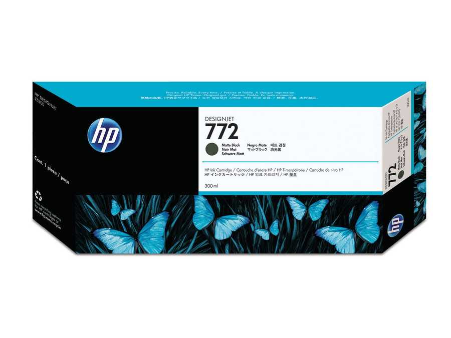 HP H772mbk Druckerpatronen matte black - HP No. 772 mbk, CN635A für z.B. HP DesignJet Z 5200 PS, HP DesignJet Z 5400 PS 