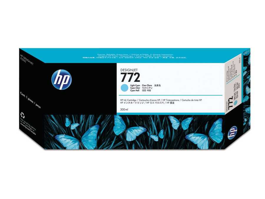 HP H772lightc Druckerpatronen light cyan - HP No. 772 light c, CN632A für z.B. HP DesignJet Z 5200 PS