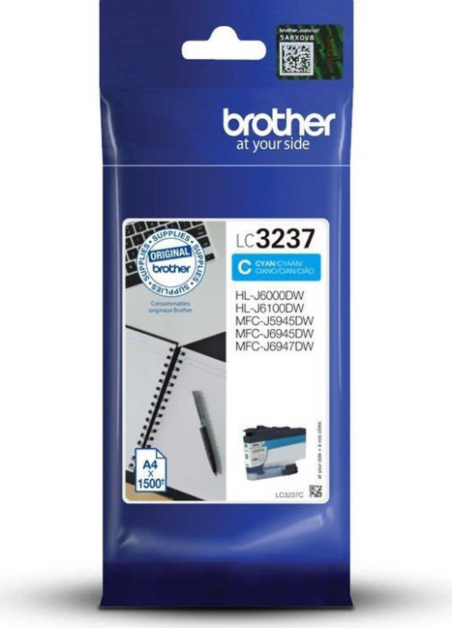 Image of Brother B3237/3239 cyan - Brother LC3237C für z.B. Brother MFCJ 6945 DW, Brother MFCJ 6947 DW, Brother HLJ 6100 DW, Brother HLJ 6000 DWbei 3ppp3 Peach online Shop