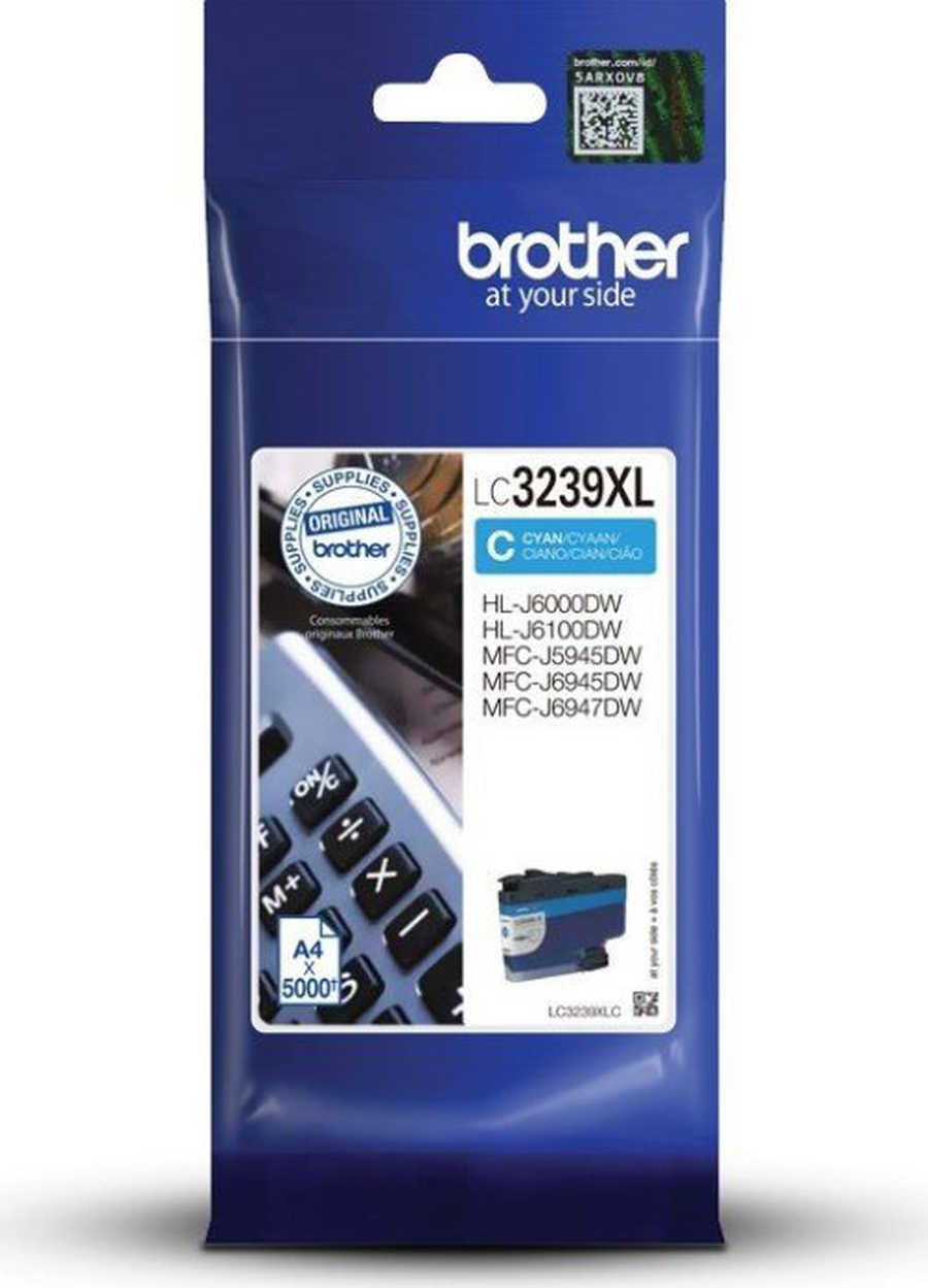 Brother B3237/3239 Druckerpatronen XL c - Brother LC3239XLC für z.B. Brother HLJ 6000 DW, Brother HLJ 6100 DW, Brother M