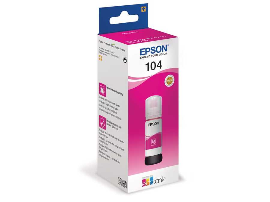 Epson E104M Druckerpatronen m - Epson No. 104M, T00P340 für z.B. Epson EcoTank ET -2710, Epson EcoTank ET -2710 Unlimite