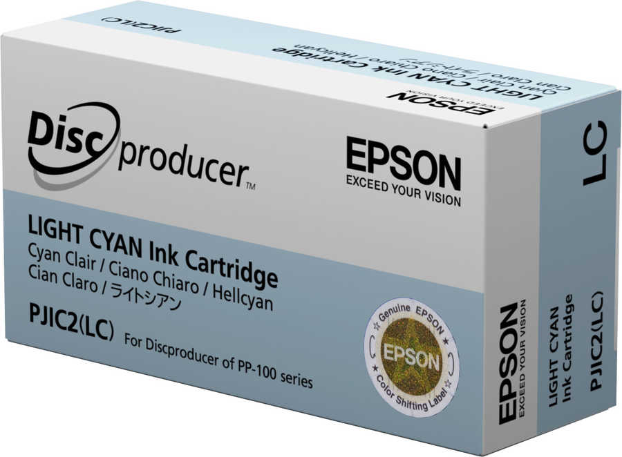 Epson E3077 Druckerpatronen li cyan - Epson C13S020448, 30775 für z.B. Epson Discproducer PP -100, Epson Discproducer PP
