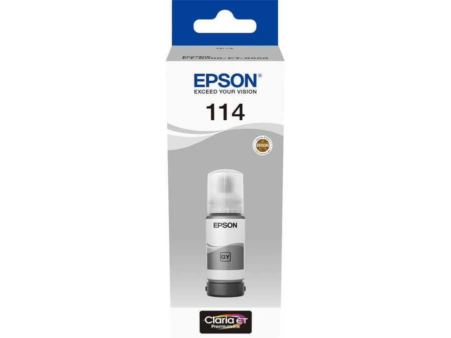 Epson E114GY Druckerpatronen grey - Epson No. 114GY, T07B540 für z.B. Epson EcoTank ET -8500, Epson EcoTank ET -8550
