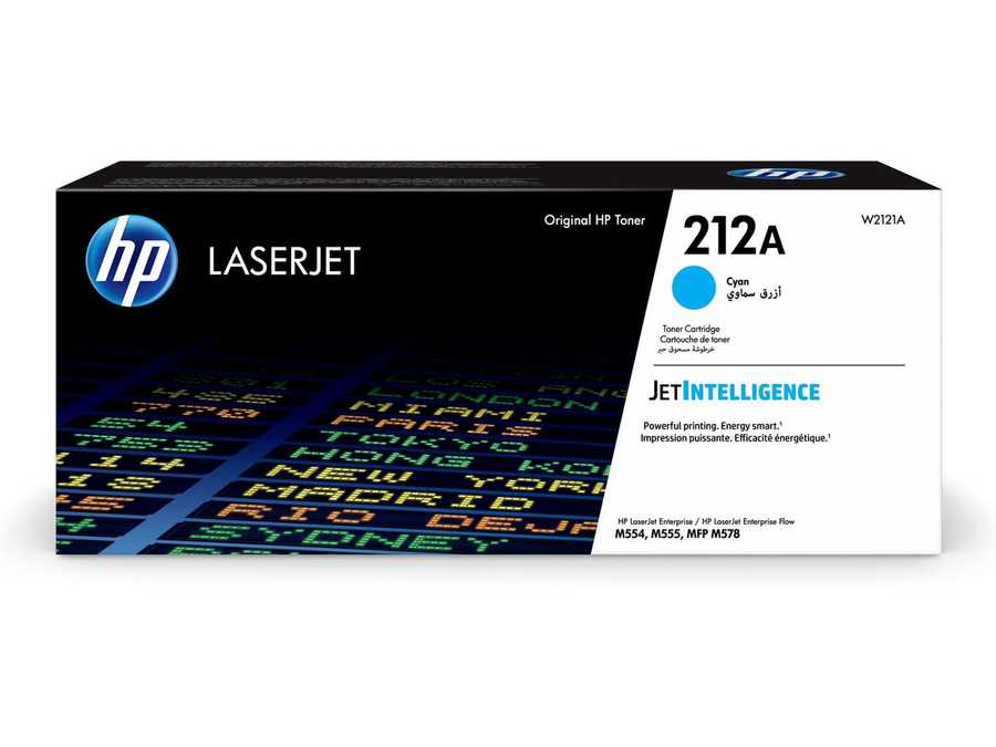 HP H212A Toner c - HP No. 212A, W2121A für z.B. HP Color LaserJet Enterprise Flow MFP M 578 c, HP Color LaserJet Enterpr