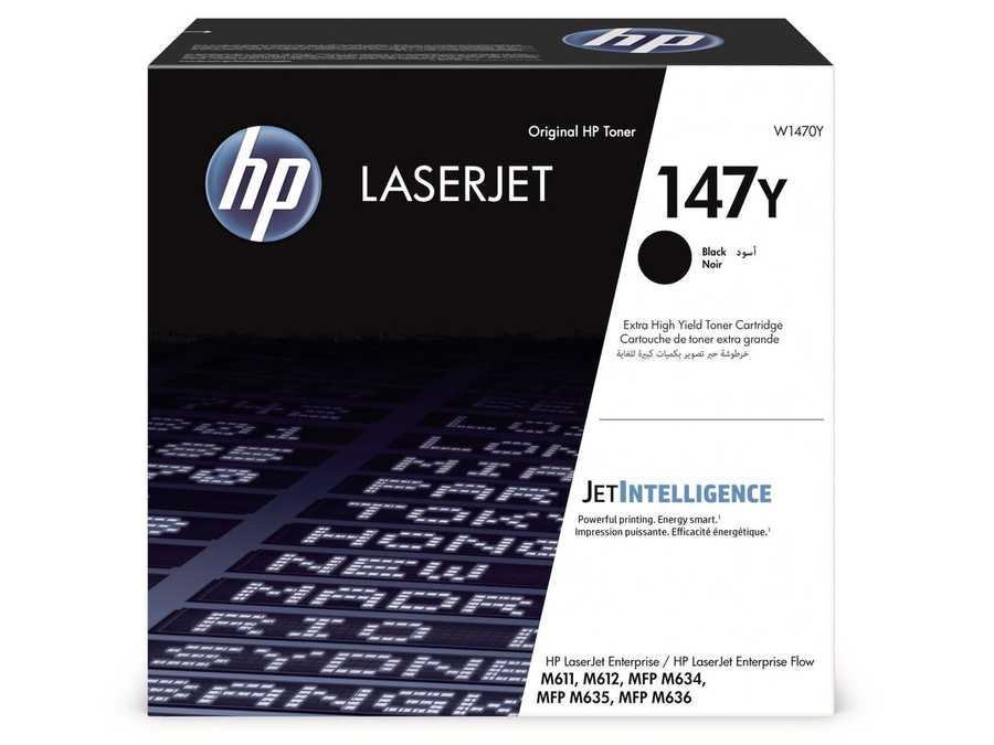 HP H147Y Toner (black, xxl) - HP No. 147Y, W1470Y für z.B. HP LaserJet Enterprise Flow MFP M 634 h, HP LaserJet Enterpri