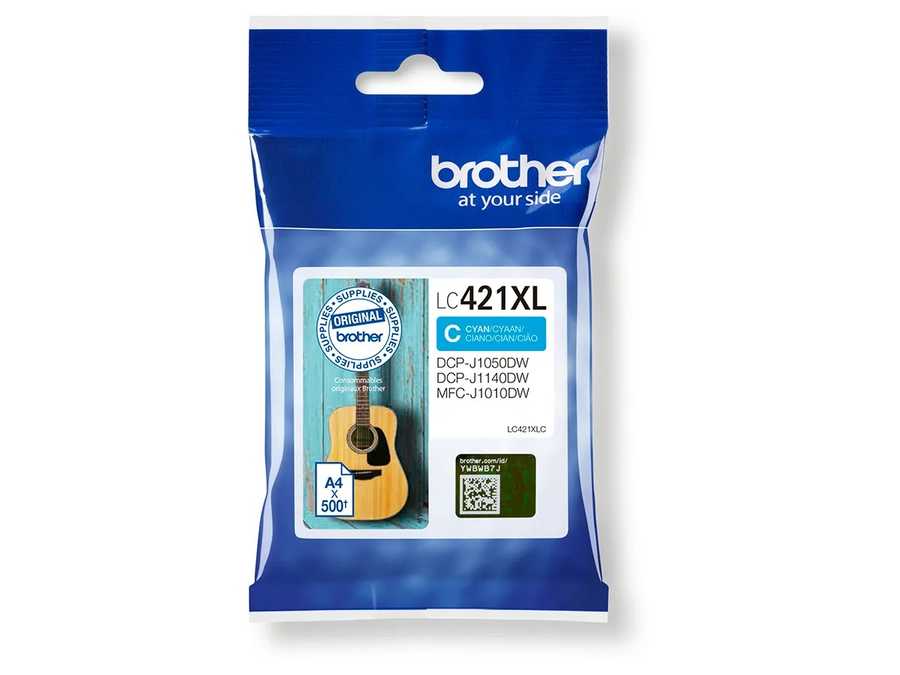Brother B421 Druckerpatronen XL c - Brother LC421XLC für z.B. Brother DCPJ 1050 DW, Brother DCPJ 1140 DW, Brother MFCJ 1