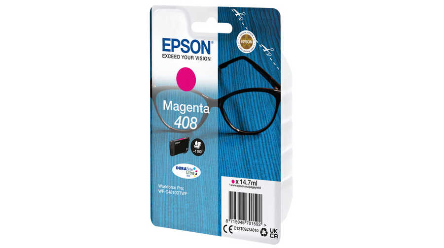Epson E408 Druckerpatronen m - Epson No. 408, T09J340 für z.B. Epson WorkForce Pro WFC 4310 DW, Epson WorkForce Pro WFC 