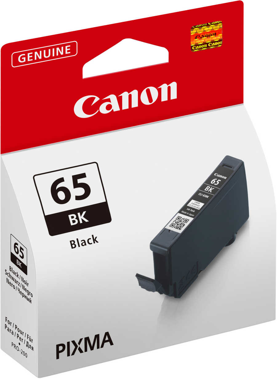 Canon C65BK Druckerpatronen schwarz - Canon CLI-65BK, 4215C001 für z.B. Canon Pixma PRO -200