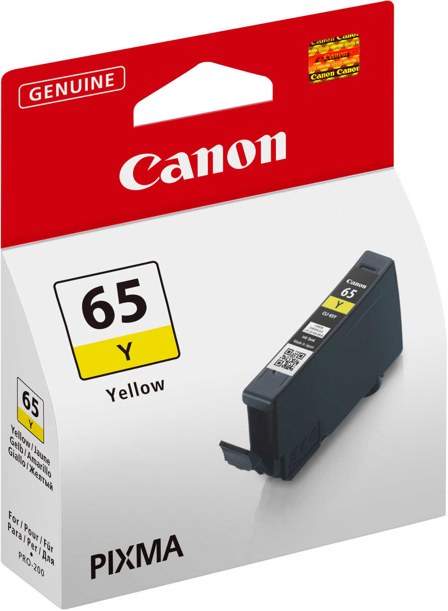 Canon C65Y Druckerpatronen yellow - Canon CLI-65Y, 4218C001 für z.B. Canon Pixma PRO -200