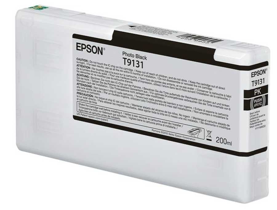 Epson E9132 Druckerpatronen photo bk – Epson C13T913100, T913100 für z.B. Epson SureColor SCP 5000, Epson SureColor SCP 5000 STD Spectro