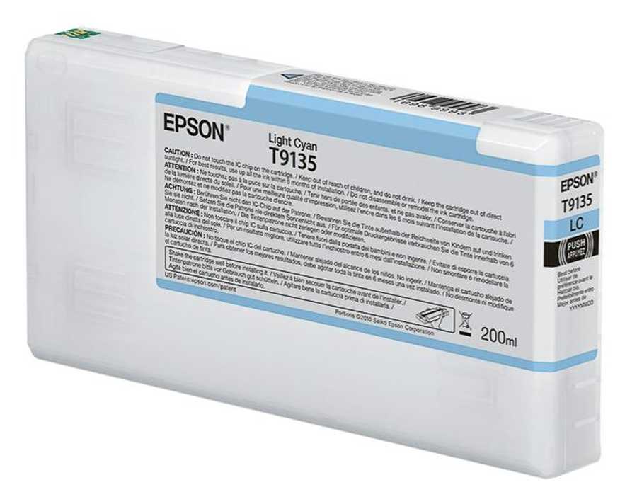 Epson E9132 Druckerpatronen light cyan – Epson C13T913500, T913500 für z.B. Epson SureColor SCP 5000, Epson SureColor SCP 5000 STD Spectro