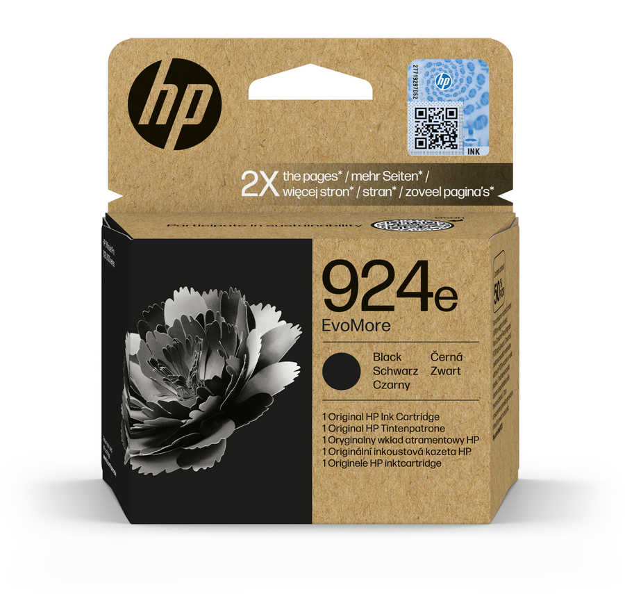 HP H924XLbk Druckerpatronen XL bk - HP No. 924XL bk, 4K0V0NE für z.B. HP OfficeJet Pro 8120, HP OfficeJet Pro 8122 e, HP