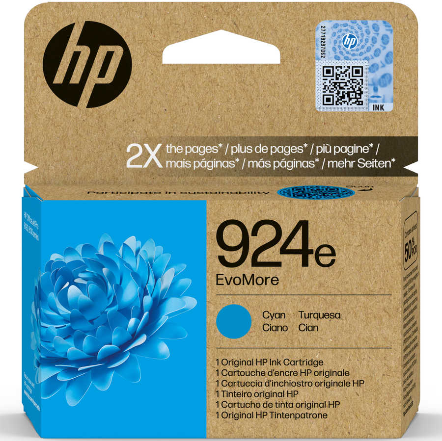 HP H924XLc Druckerpatronen XL c - HP No. 924XL c, 4K0U7NE für z.B. HP OfficeJet Pro 8120, HP OfficeJet Pro 8122 e, HP Of