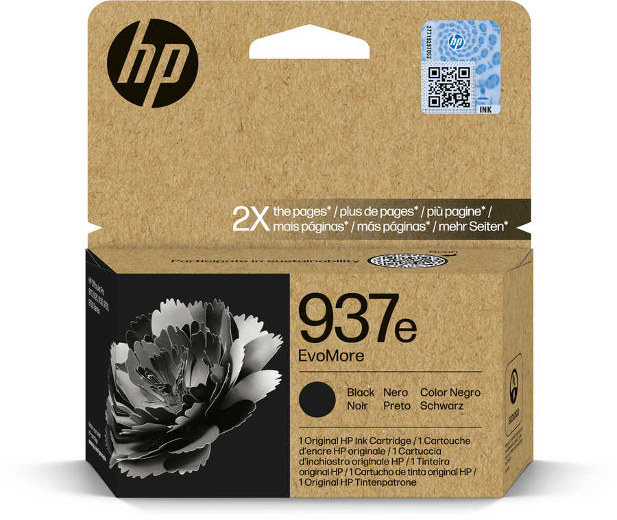 HP H937XLbk Druckerpatronen XL bk - HP No. 937XL bk, 4S6W9NE für z.B. HP OfficeJet Pro 9120 e, HP OfficeJet Pro 9720 e, 