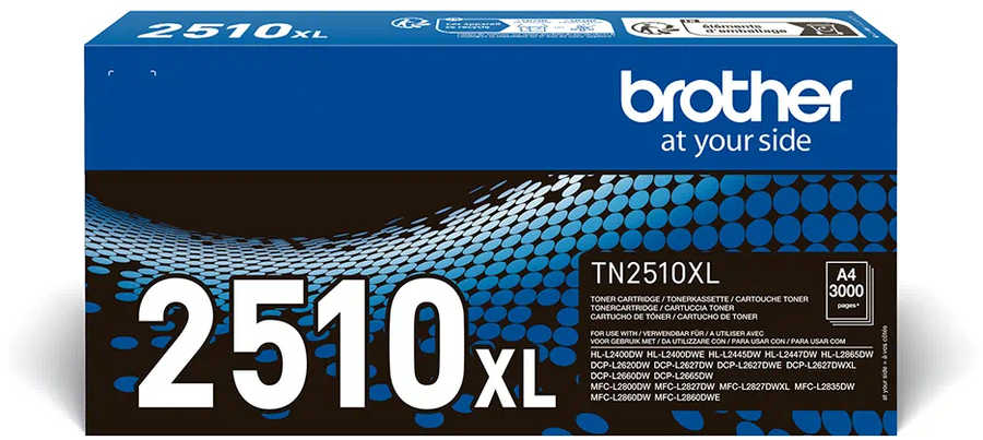 Brother B2510 Toner XL bk – Brother TN2510XL für z.B. Brother DCPL 2620 DW, Brother DCPL 2625 DW, Brother DCPL 2627 DW, Brother DCPL 2627 DWE
